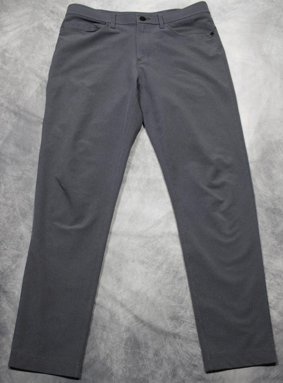 Public Rec Pants Mens 32x30 Gray Microfiber Chino Stretch 5 Pocket Casual